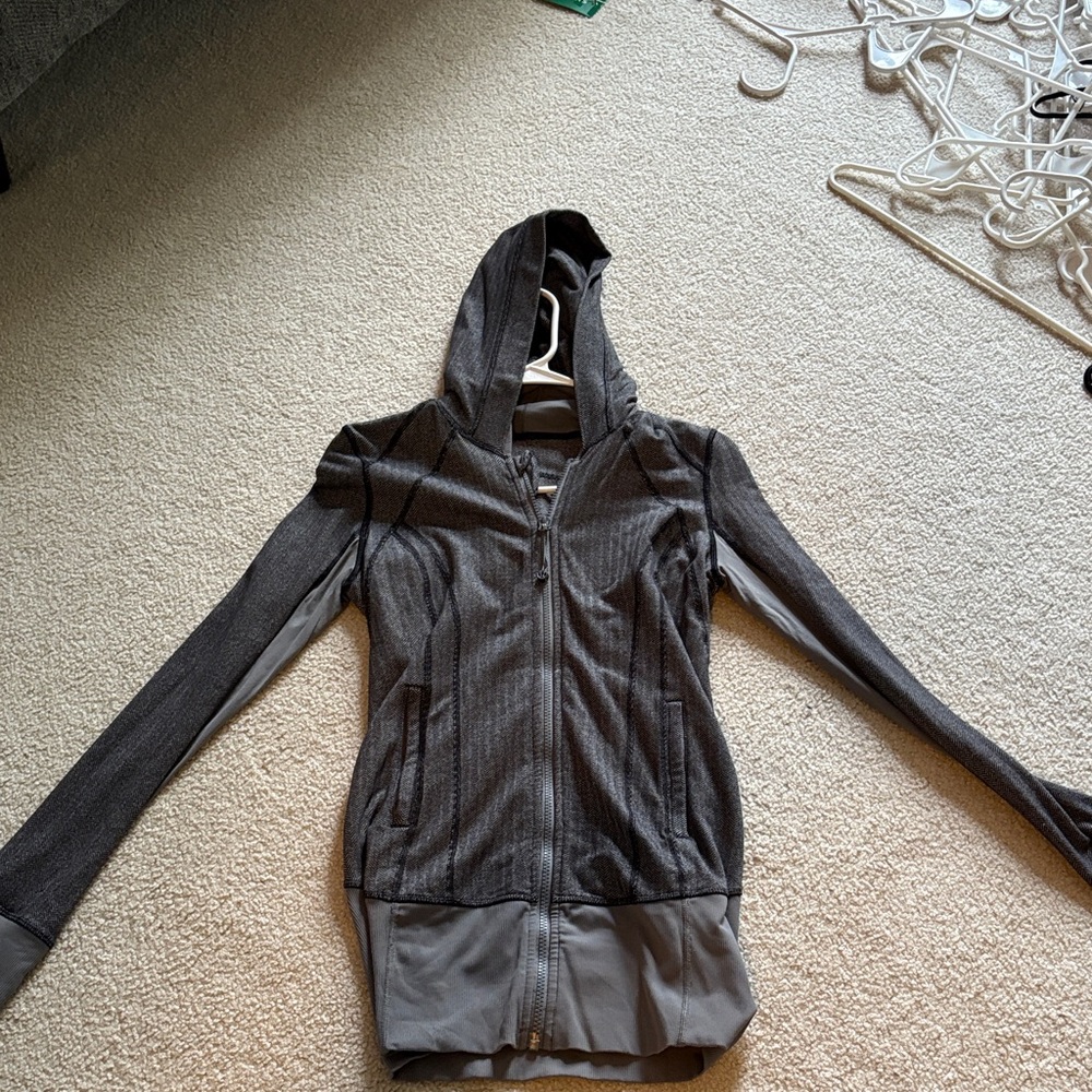 lululemon athletica Charcoal Hooded Jacket
